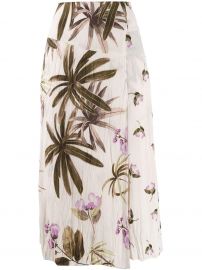 Vince asymmetric floral print skirt asymmetric floral print skirt at Farfetch